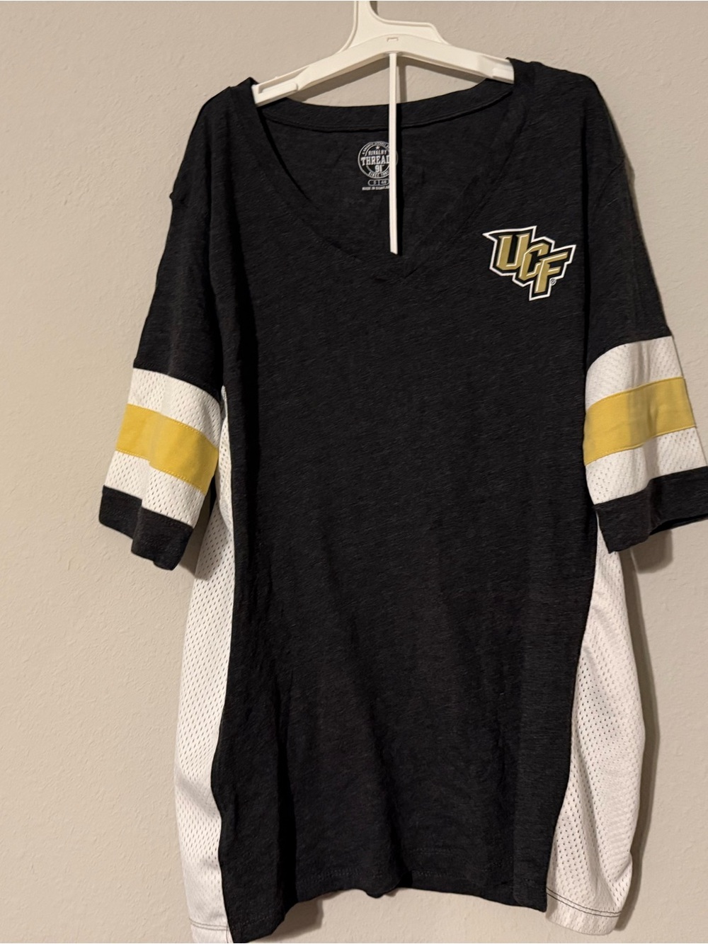 UCF Black & Gold V-Neck Team Tee